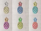 Geometric Pineapple wall art-3