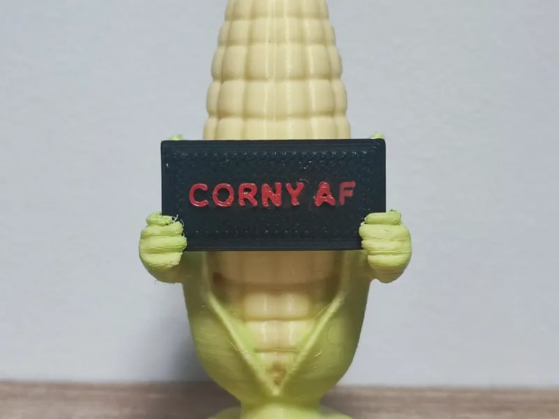 Corny Corn - Holding Custom Signs