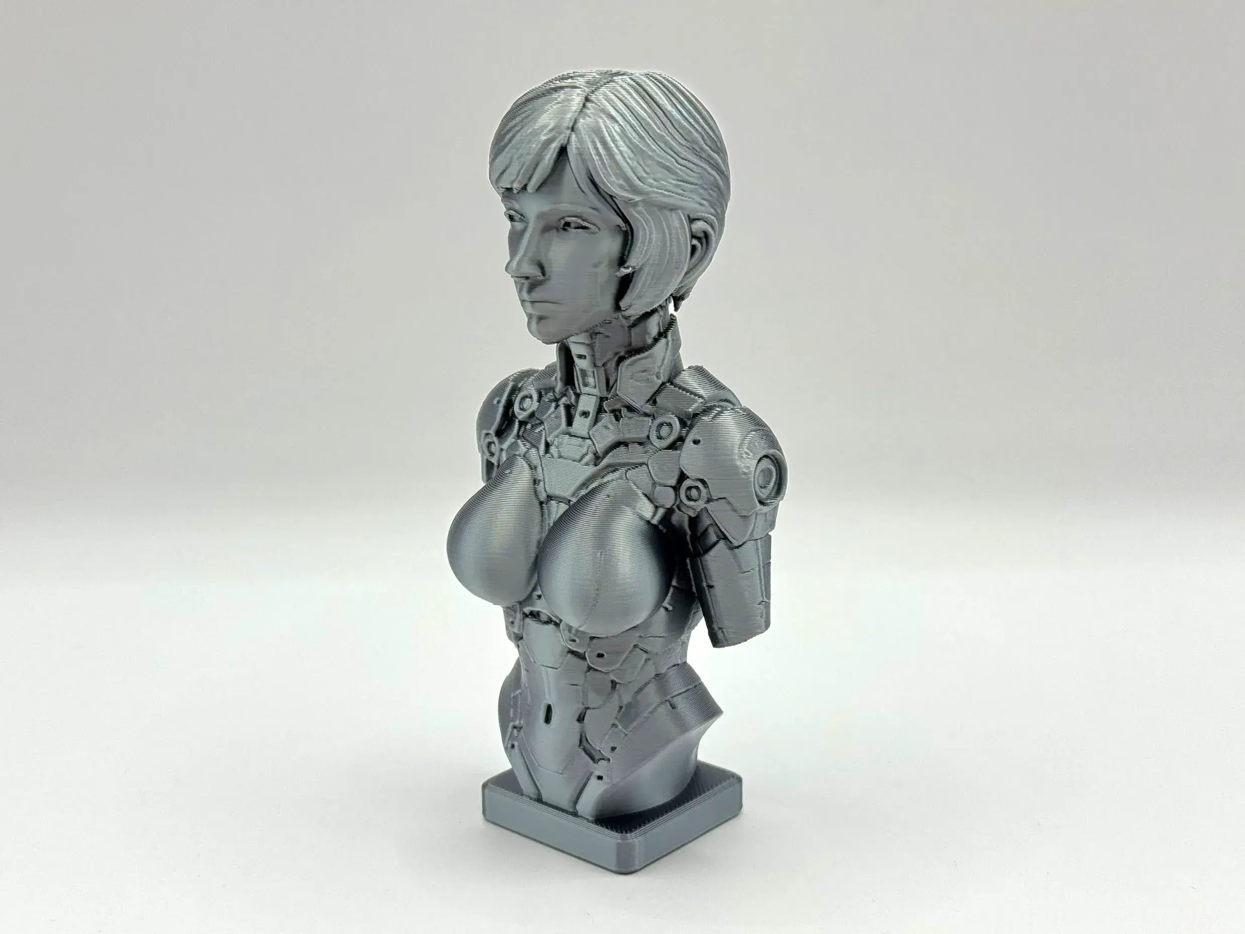 3D Printer Files | 3MF File | Female Cyborg Bust | Creality Cloud