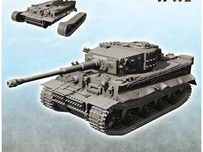 Panzer VI Tiger Ausf. E - WW2 German Flames War Bolt Action