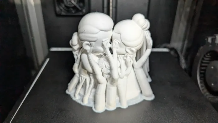 Wedding Couple Cake Topper Figurine - Art - PLA - 3D printed product - фото 10