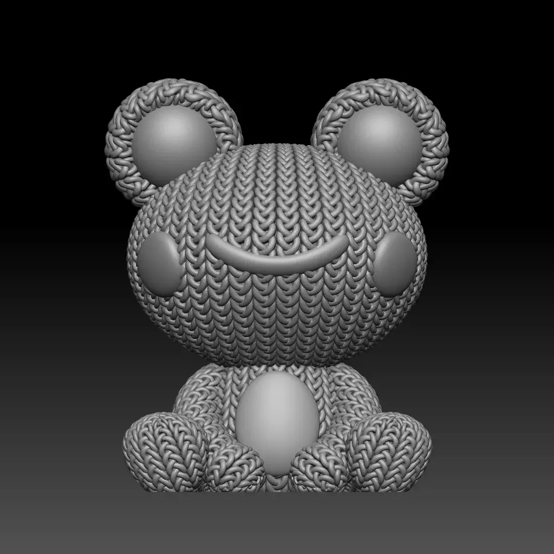 Knitted Frog