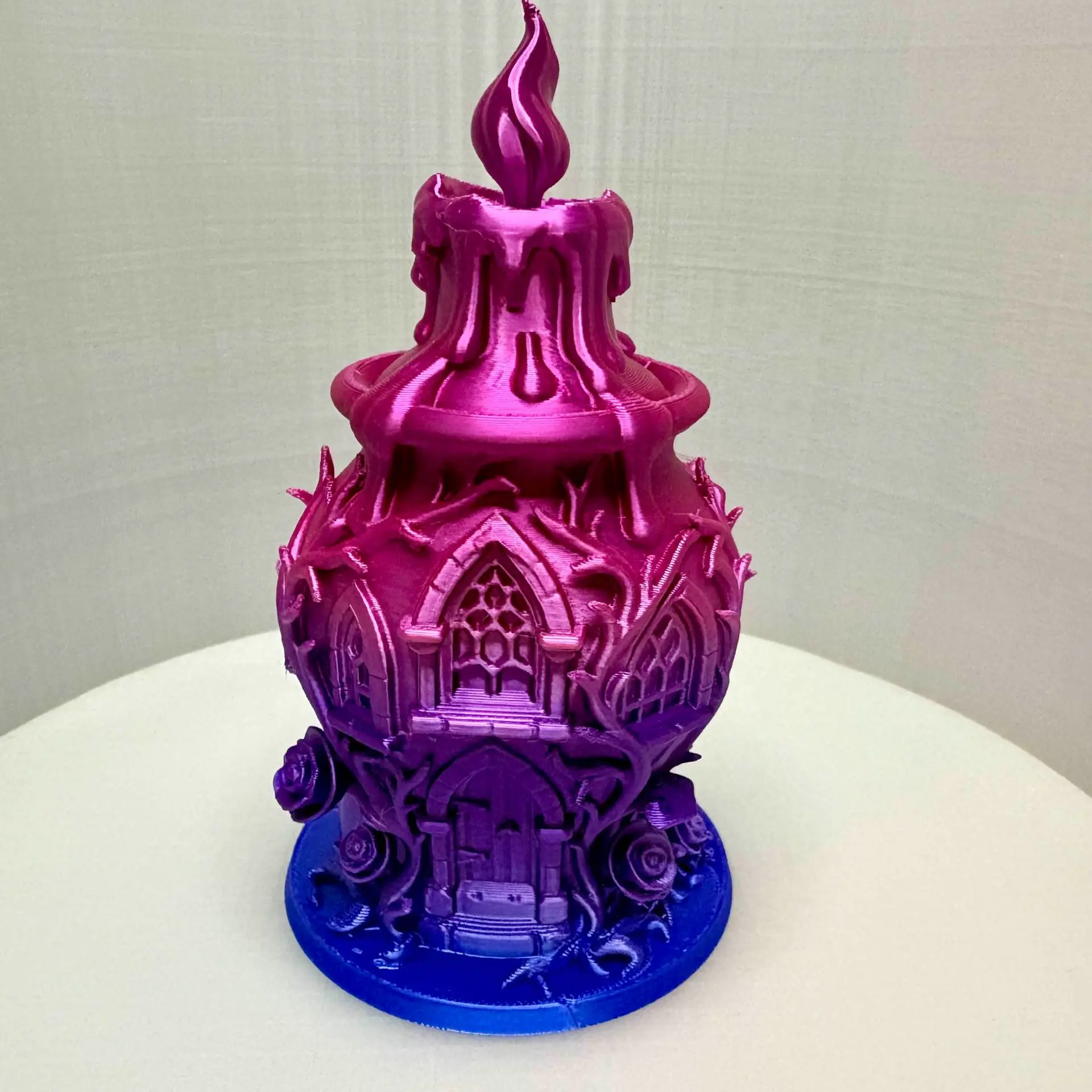 Gothic Rose Candle Tower
