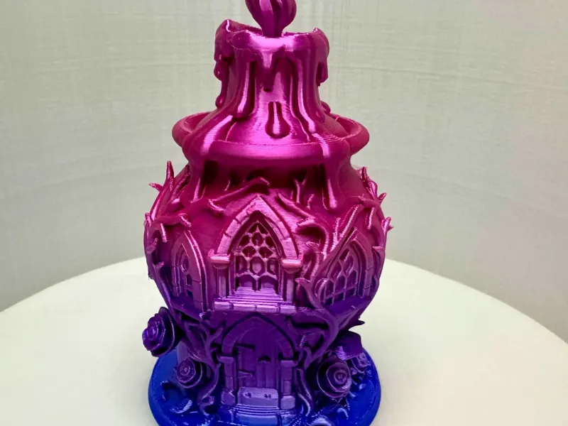 Gothic Rose Candle Tower