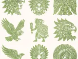 Aztec Eagle Warrior Pack – 9 Tribal Eagle Designs for CNC-2