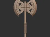 Hulk Battle Axe 3D Printable Weapon Prop 3D print model-1