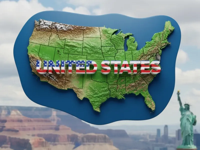 Map Usa 3d 