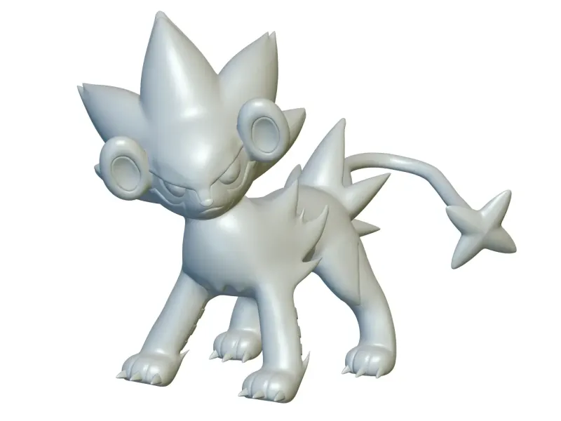 Pokemon Luxray #405 - Gata pentru imprimarea 3D!