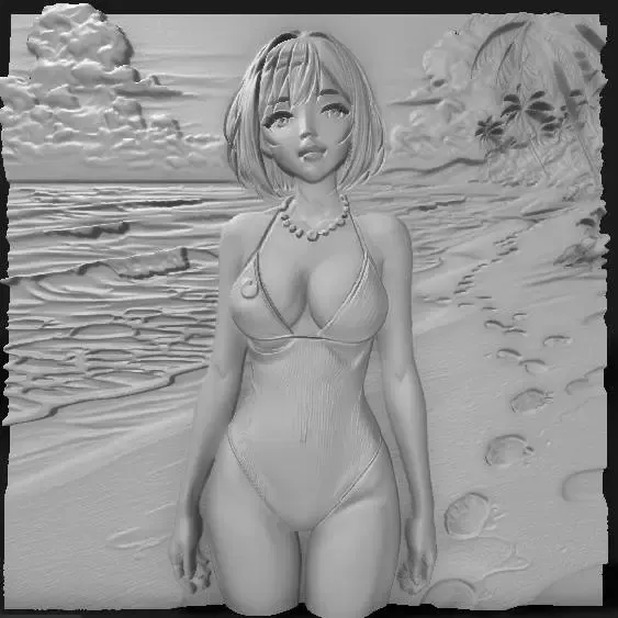 at the beach 1