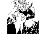 Centorea and Rachnera stencil-0