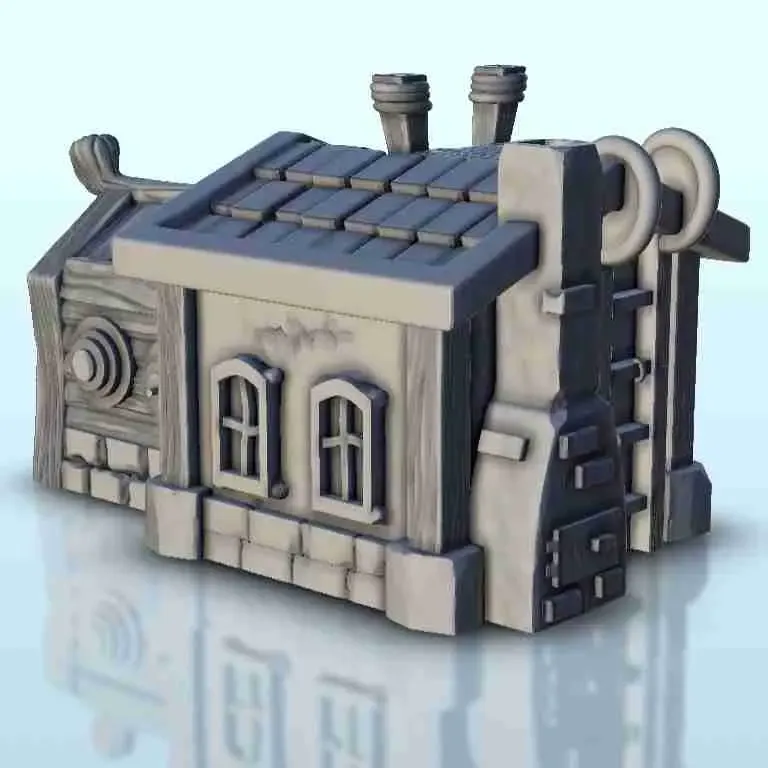 Caserma per l'addestramento degli spadaccini - miniature warhammer terrai