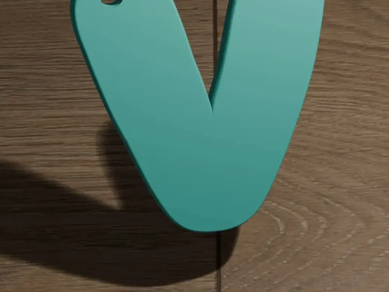 Llavero letra V