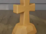Easter Cross He is Risen STL 3D Print Model-5