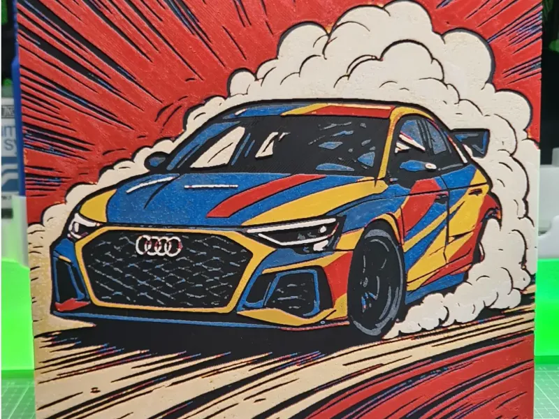 Audi Drift - 5 Colors - Hueforge 200x200