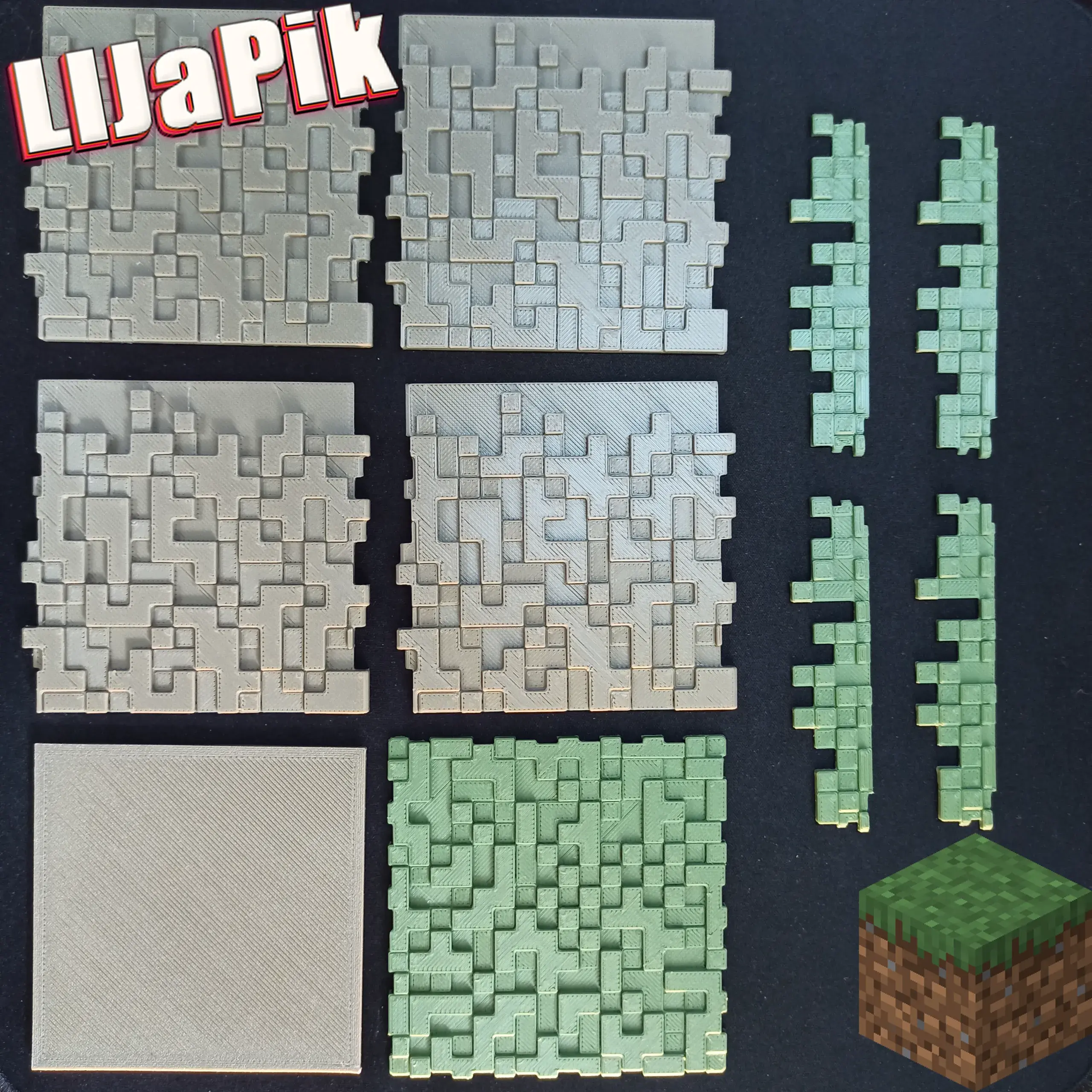 Minecraft Grass Block/ Dirt / Сhest / Piggy bank box / Майн