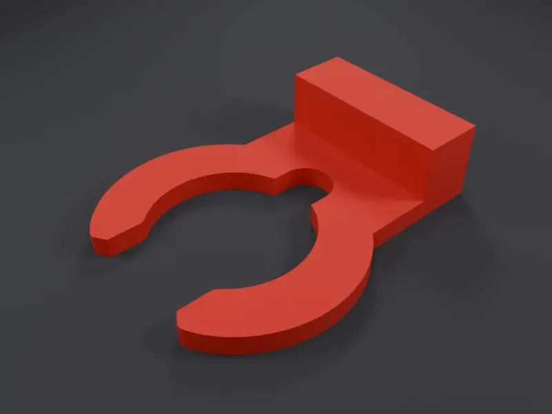 PTFE Tube Clip V2 – Strong Snap-Fit (PETG)
