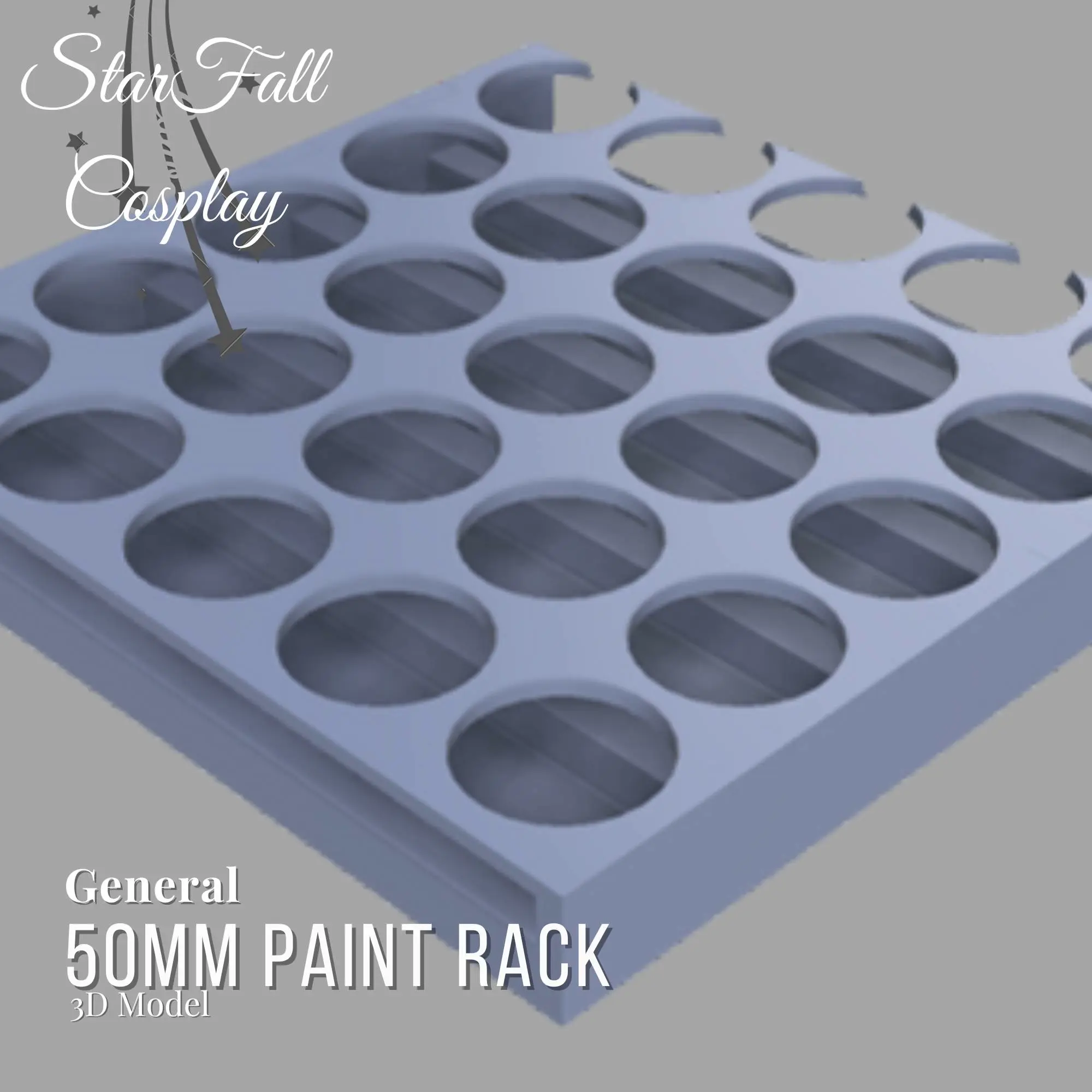 50MM Paint Rack Organizer