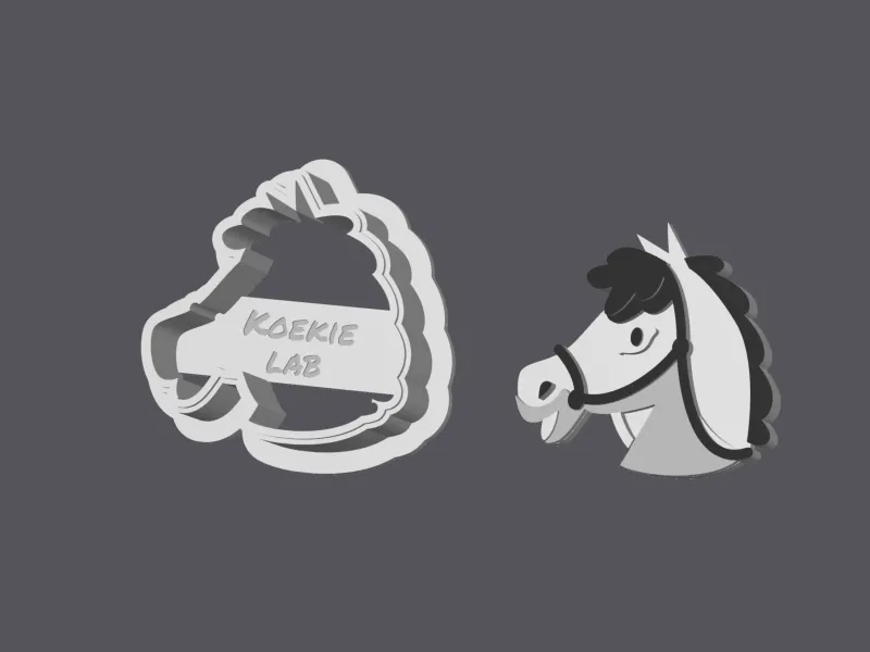 Horse Head - Cookie Cutter