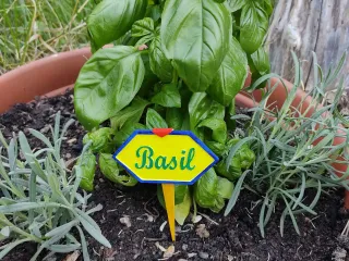 Label for the vegetable garden