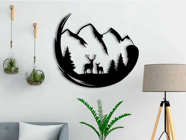 Mother and son wall panels in four variants
