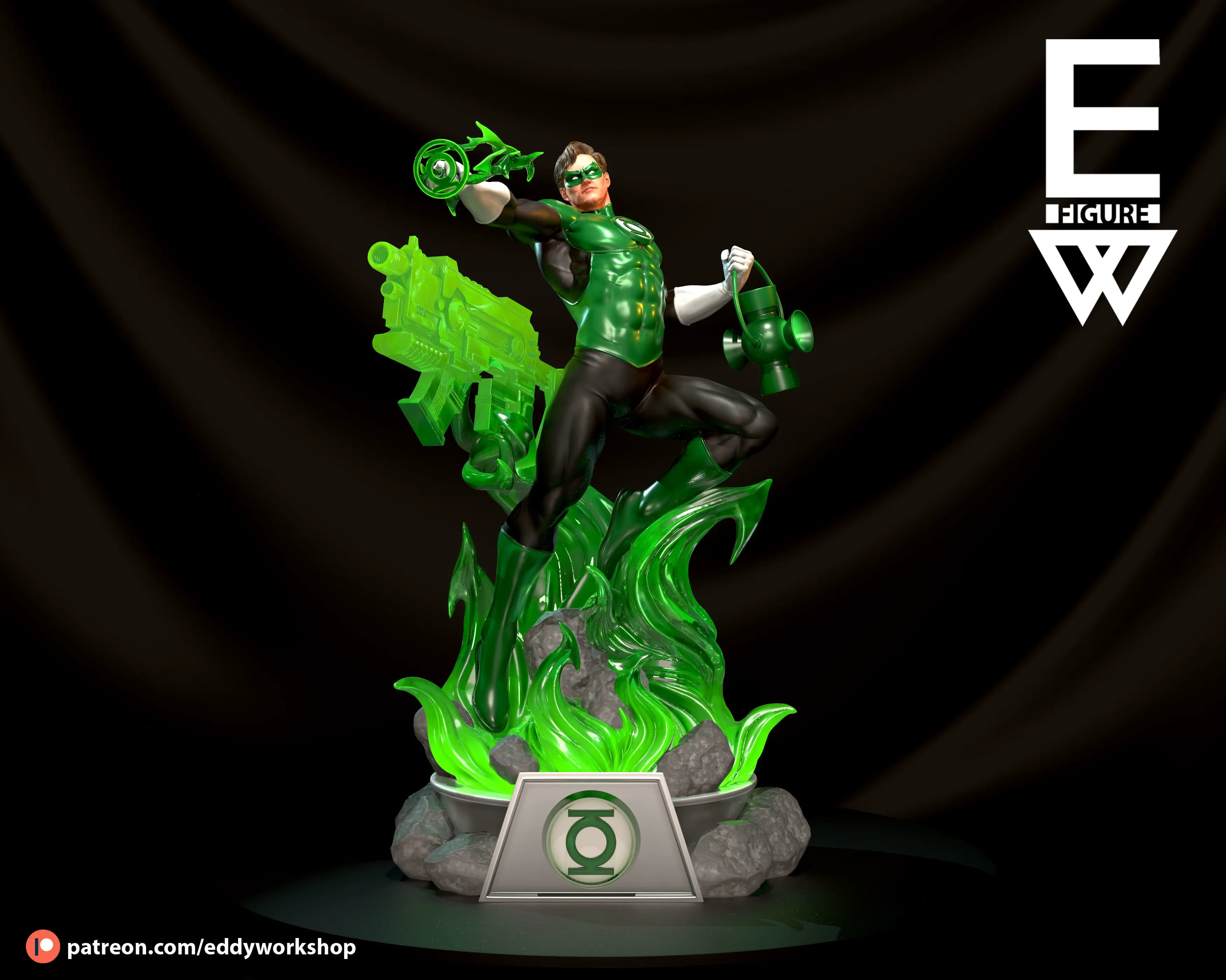 Lanterna Verde - 3D STL PRONTO PARA IMPRIMIR