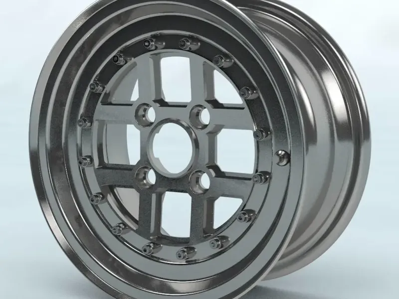 August Feroce Wheel-Rim 1/2 Scale Model