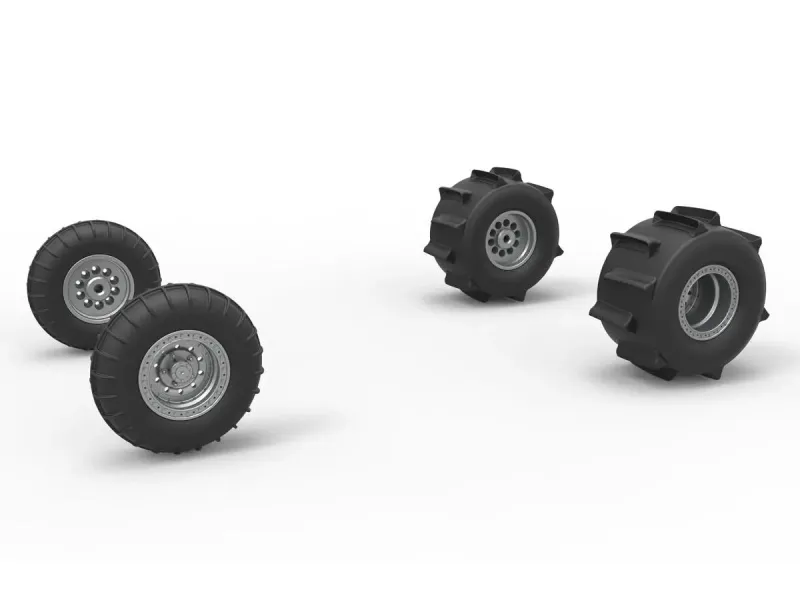 Wheel Set of Sand dragster Scale 1:25