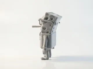 SpongeBob Cool Guy Figurine Cartoon 3D Printable
