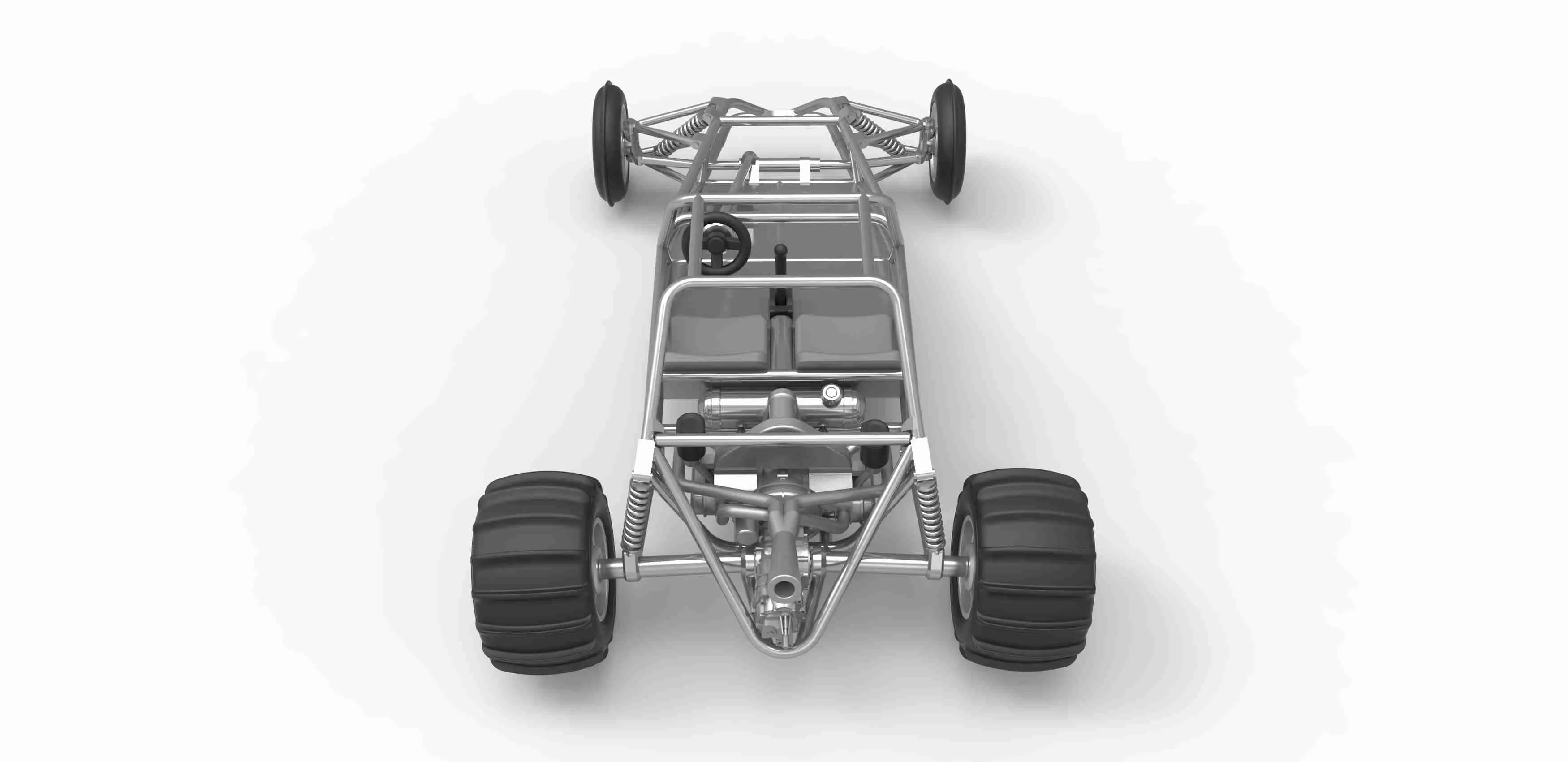 Diecast eski okul Kum Raylı buggy Versiyon 1 Ölçek 1:25