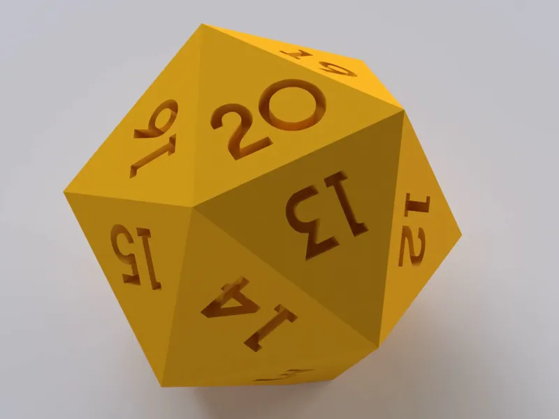 D20 Spindown - Elegance Font - Presupported