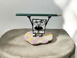 Bob Trazo / Pencil Holder / Desk Decoration