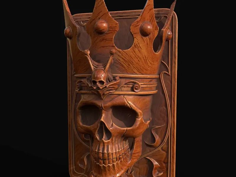 skull CROWN wall