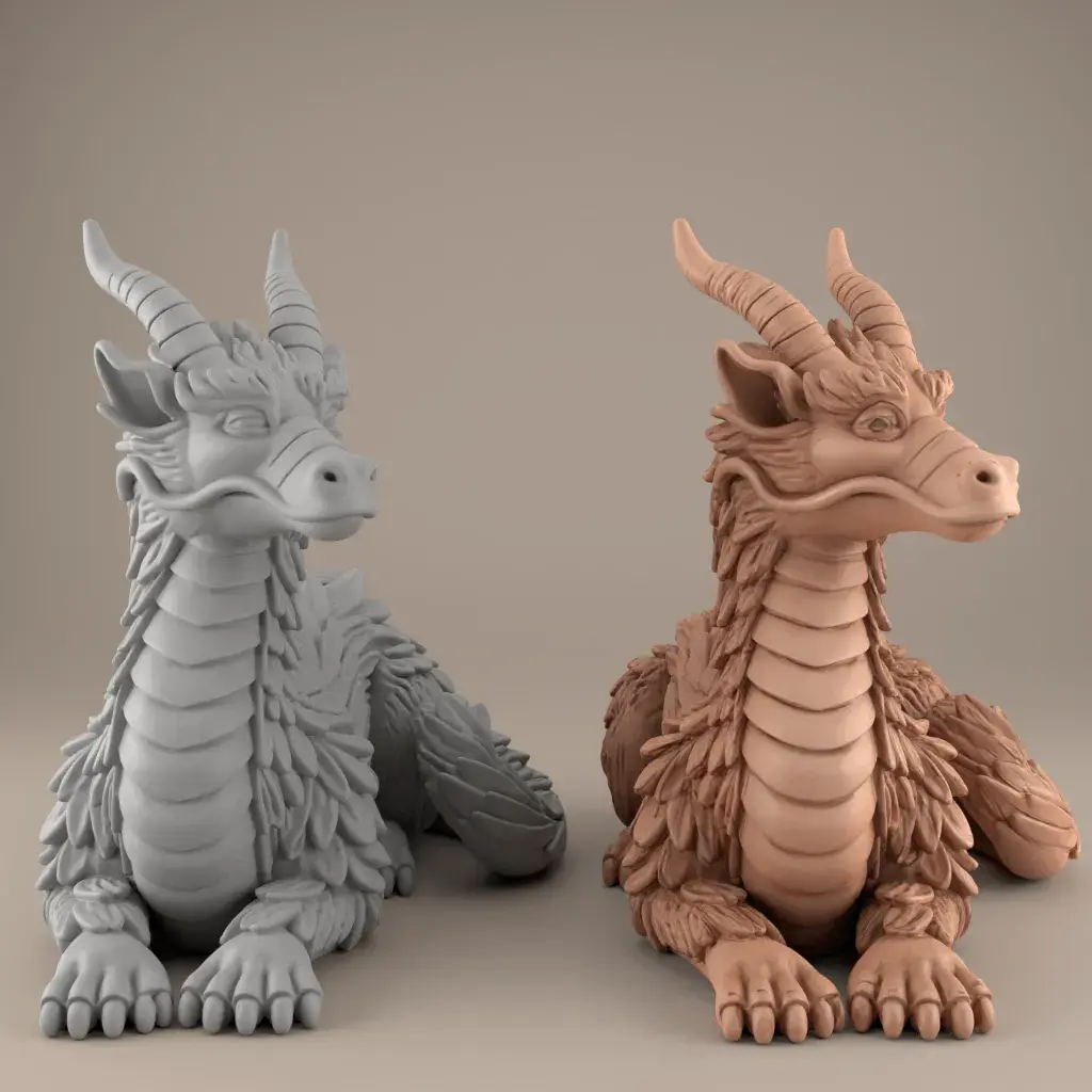 Sculptures Artworks STL Download 3D Dragon Sculpture Model For Home 