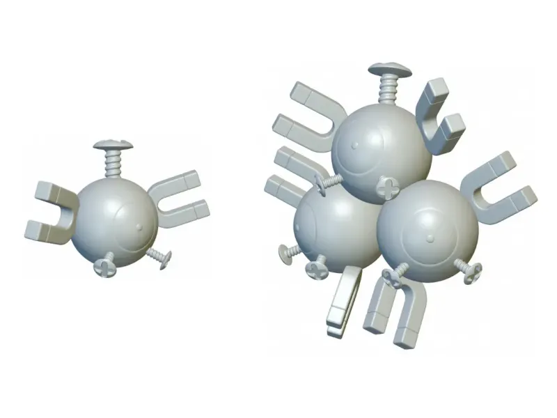 Pokemon Magnemite & Magneton (#81 & #82) - 3D Printing!