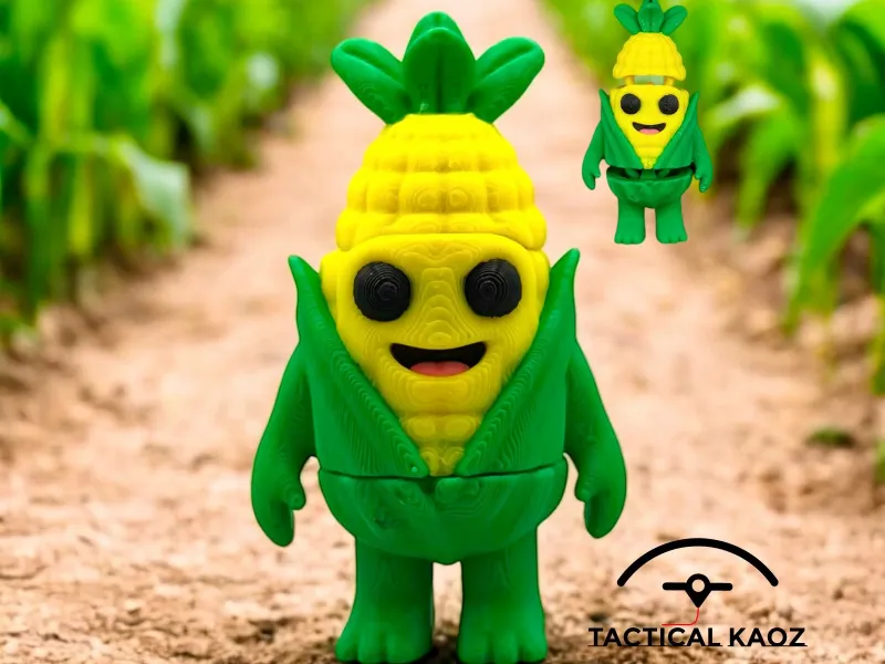 Corny the Flexy Dude + Keychain