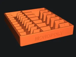 Monopoly Money & Deed Holder 