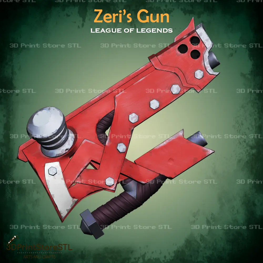 Zeri Gun Cosplay League of Legends - STL File