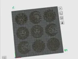 Sun & Moon Celestial Trivets – 9 Boho Laser Cut Coasters-6