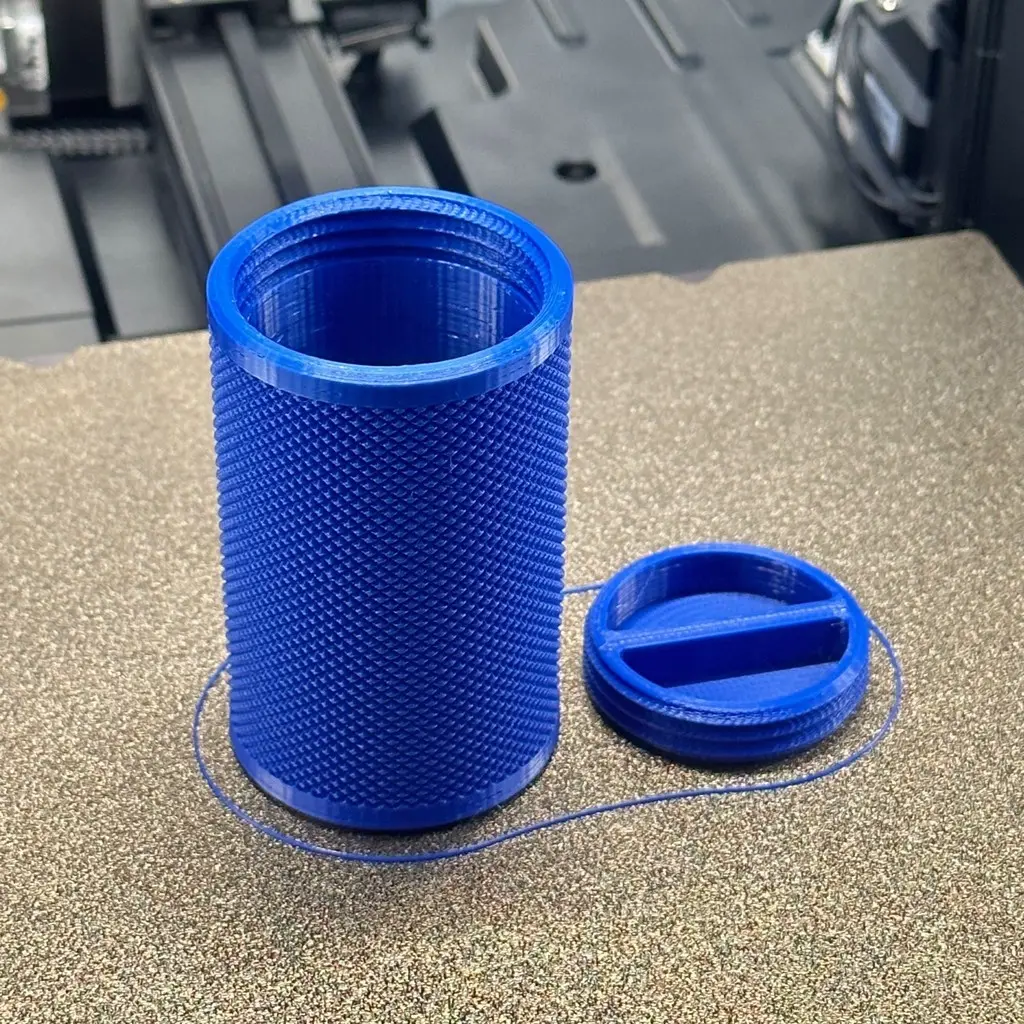 Knurled Flush Screw Lid Container - 50mm X 80mm