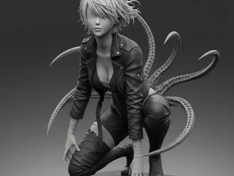 Female version of Kaneki from Tokyo Ghoul