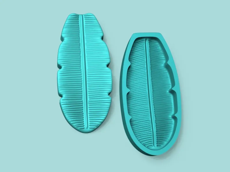 Banana Leaf - Silicone Mold Maker - Template