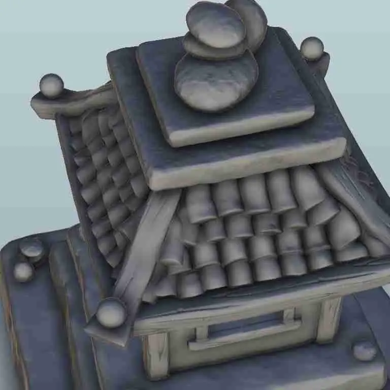 Восточный алтарь 8 - азиатские декорации terrain warhammer wargame