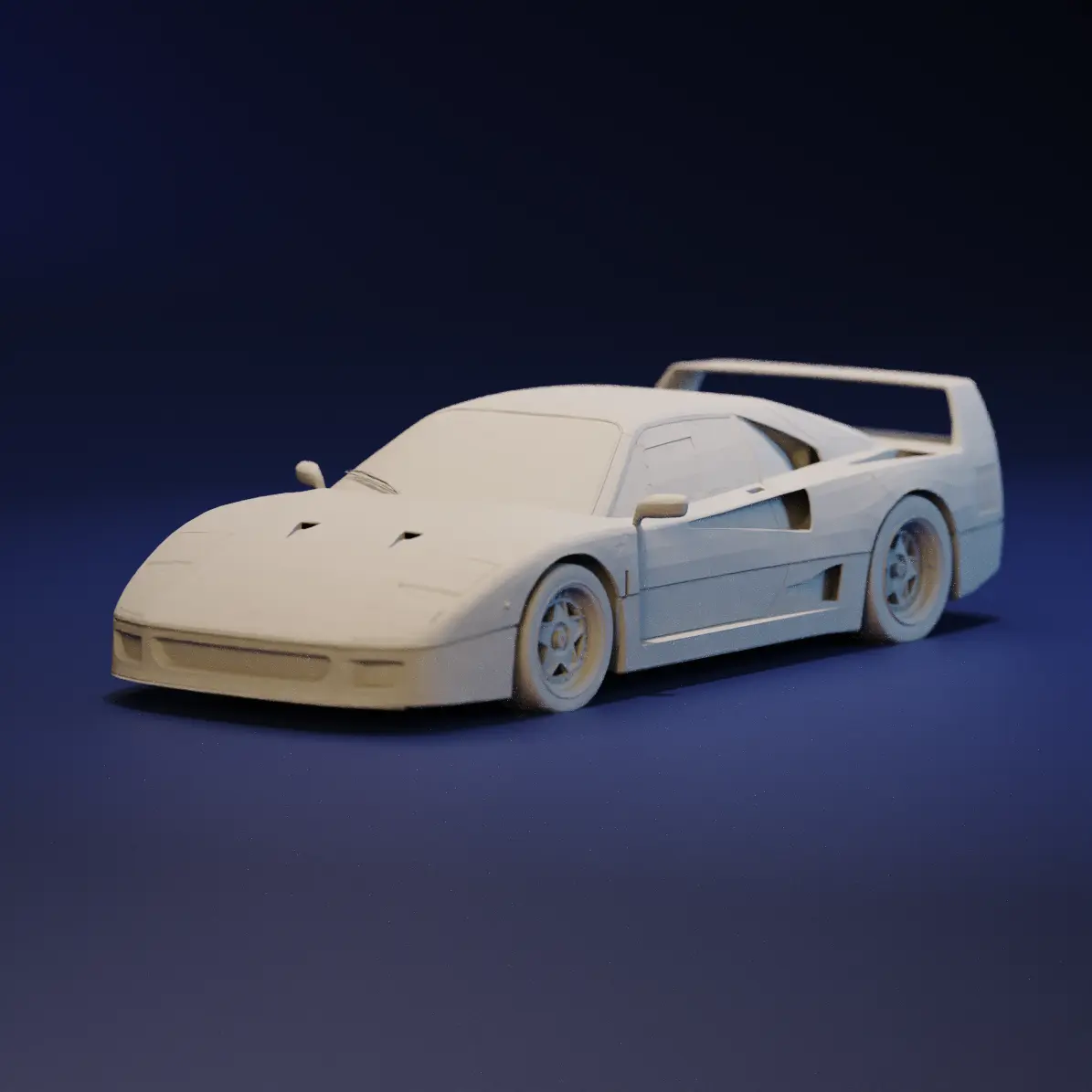 FERRARI F40 VINTAGE - 3D MODEL
