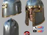 Medieval Soldier Helmet #2– Wearable STL and 3MF File-1