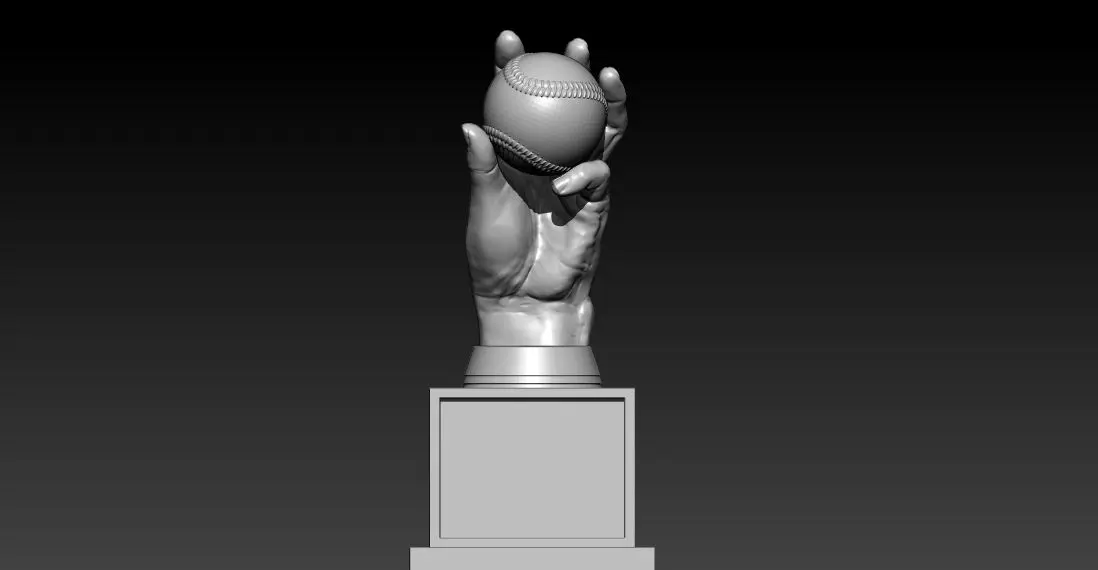 MLB - BASETBALL HANDS AWARD TROPHY - 3D PRINT