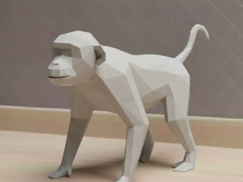Macaco - low poly