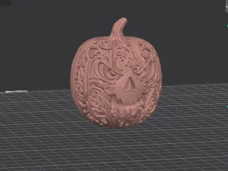 Halloween pumpkin scary-looking