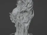 Modello 3d della mutazione del finale di Scorn-0