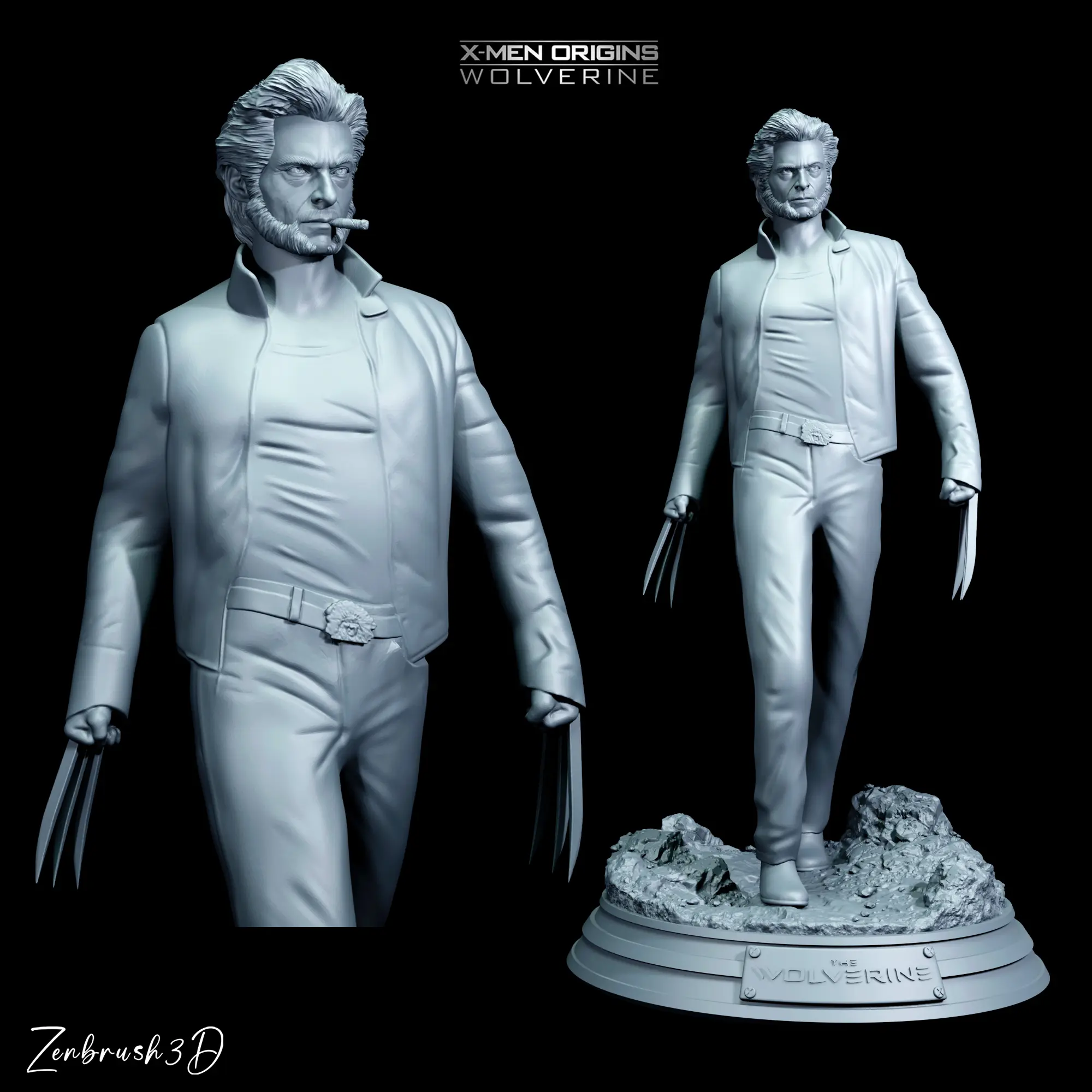 WOLVERINE - HUGH JACKMAN - X - HOMBRES IMPRESIÓN 3D