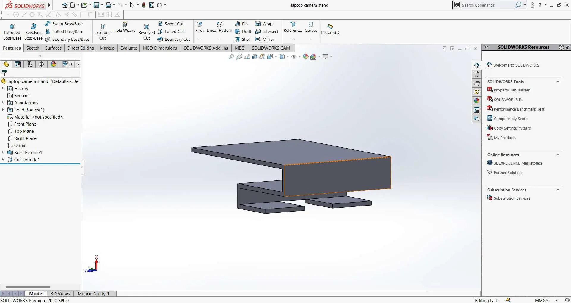 Laptop mobile holder